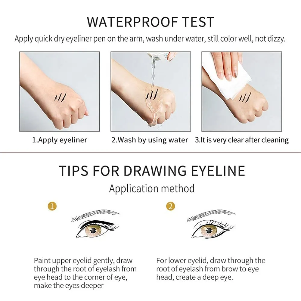 Colored Gel Glitter Eyeliner Pencils Pen Set,Eye Liners & Shadow Pencil Eye Makeup Colorful Eyeliner Kit,6 Count (Set03)
