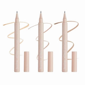 ColourPop Feather Effect Brow Pen Bundle - Eyebrow Pen with a Micro-Fine Tip & All Day Wear - Smudge-Free, Water-Resistant Formula for Fuller, Natural-Looking Brows (Pack of 3, 0.03 oz each)