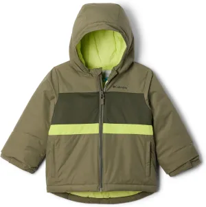 Columbia Youth Toddler Valley Runner II Jacket, Stone Green/Greenscape/Voltage, 3T