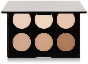 Contour & Highlight Palette, Sculpt, Define, Palette Powder Contour Kit with Mirror - 6 Highly Pigmented Matte Colors For Contouring And Highlighting