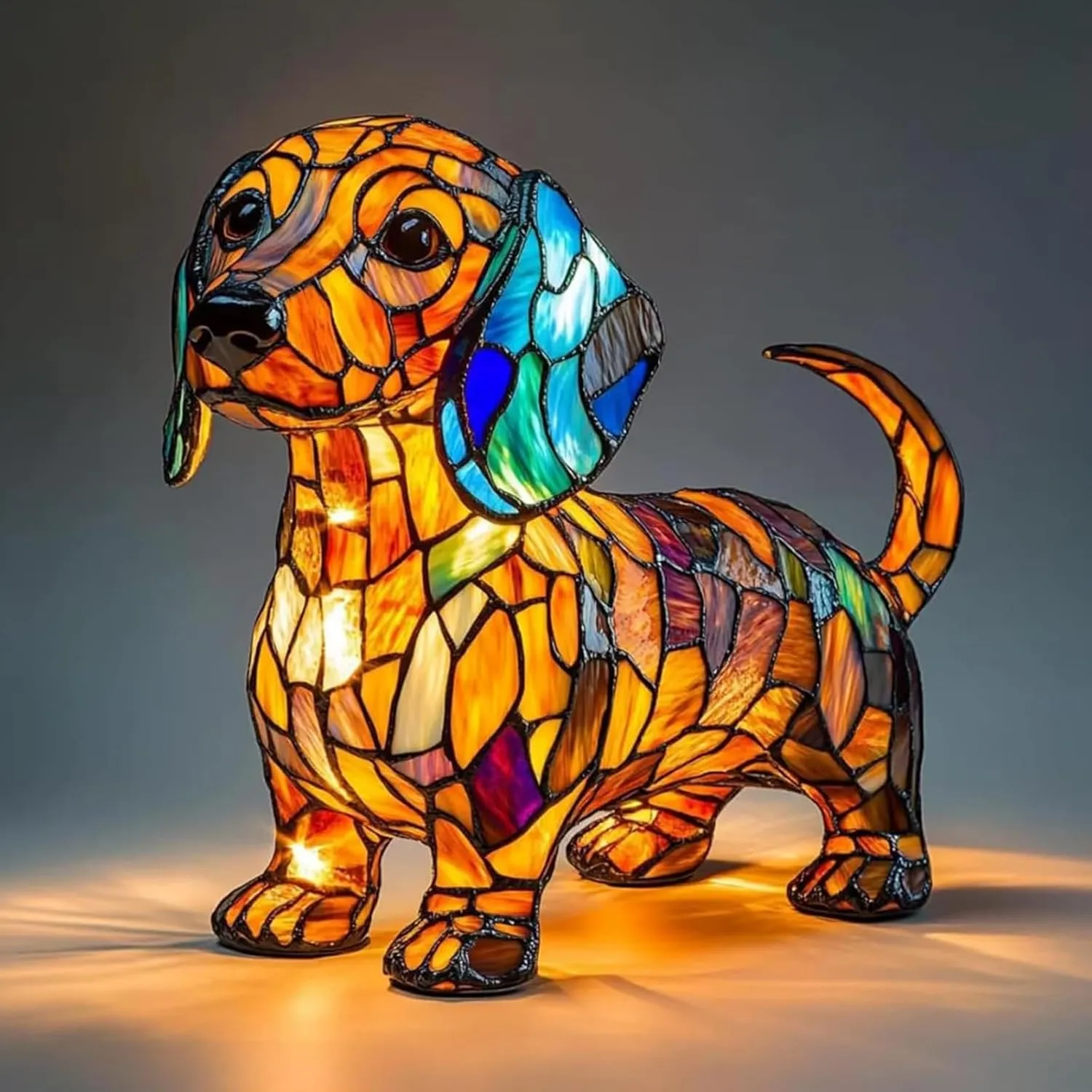 Corgi Lamp, French Bulldog Lamp, Dachshund Lamps, Pug Lamps, Dog Series Art Night Light, Cute Pet Dogs Themed LED Table Lamps with Warm Ambient Glow, Fun Gift for Dog Lovers (Beagle B)