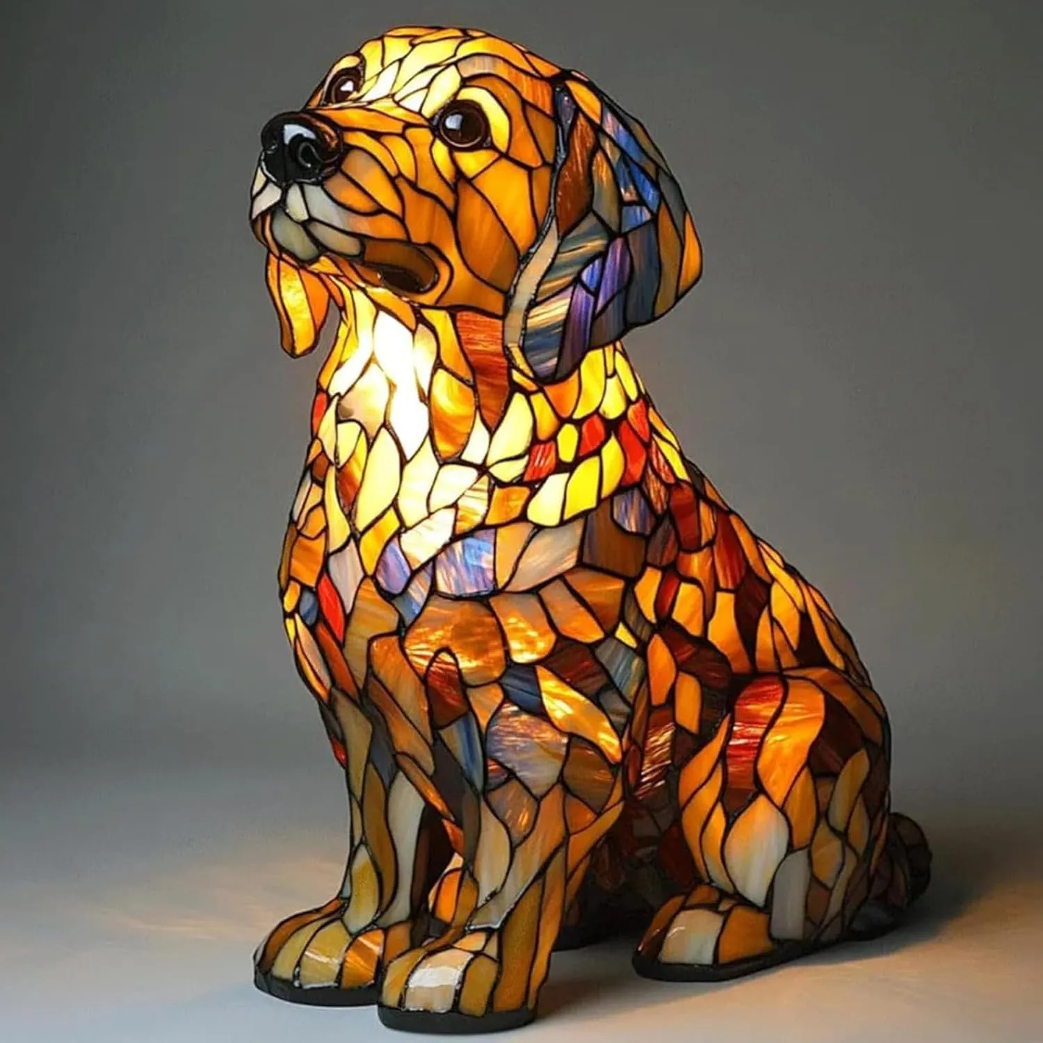 Corgi Lamp, French Bulldog Lamp, Dachshund Lamps, Pug Lamps, Dog Series Art Night Light, Cute Pet Dogs Themed LED Table Lamps with Warm Ambient Glow, Fun Gift for Dog Lovers (Beagle B)