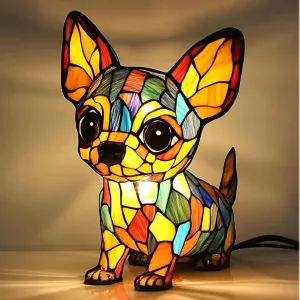 Corgi Lamp, French Bulldog Lamp, Dachshund Lamps, Pug Lamps, Dog Series Art Night Light, Cute Pet Dogs Themed LED Table Lamps with Warm Ambient Glow, Fun Gift for Dog Lovers (Chihuahua A)