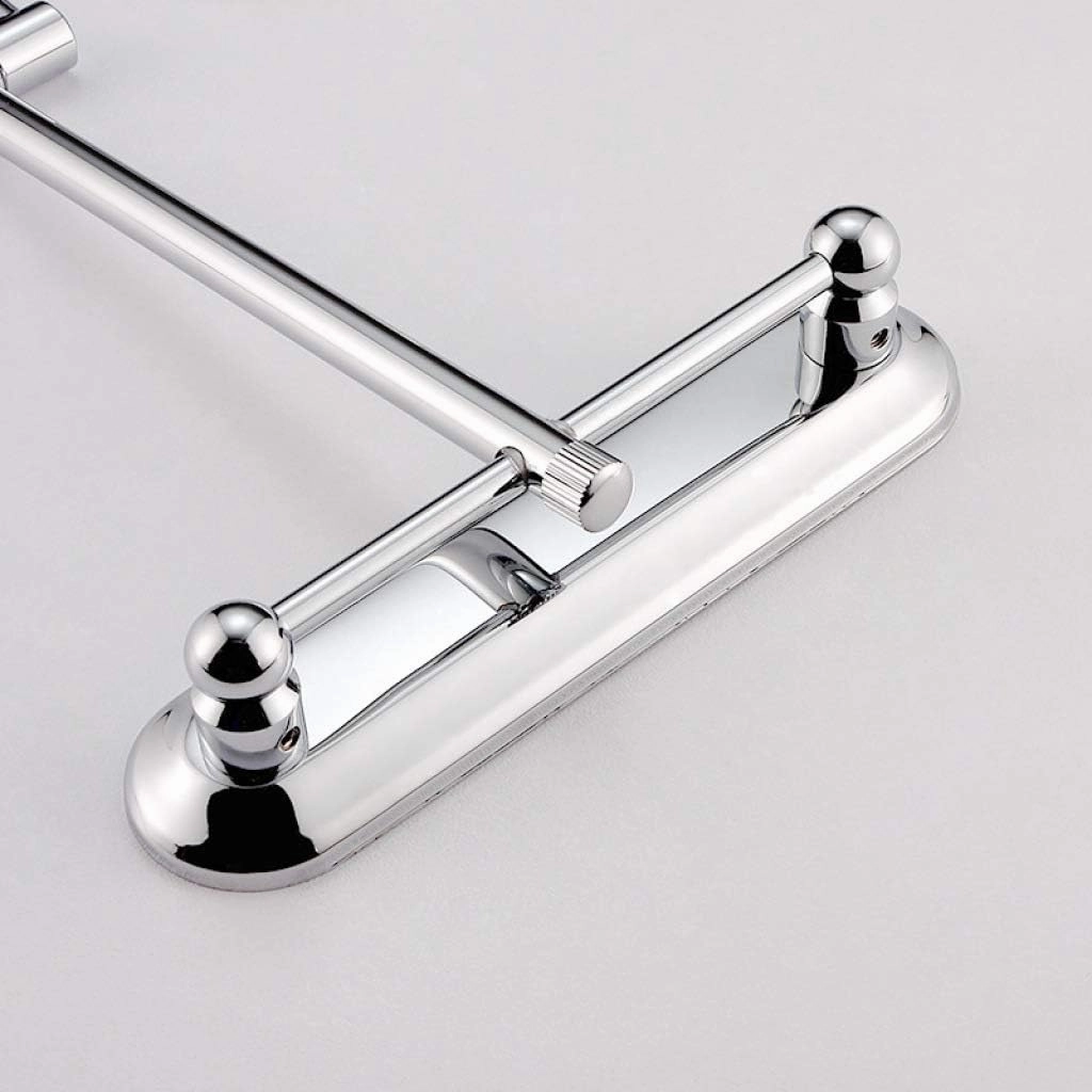 Cosmetic Mirror Wall Mounted, Beauty Makeup Mirror Extendable Bathroom Magnifying Two Side Vanity Mirror,Gold_6 inch(Silver,6 inch)