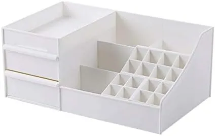 Cosmetics Desktop Storage Box Lipstick Mask Eyebrow Pencil Makeup Brush Storage Box Travel Jewelry Box Vision