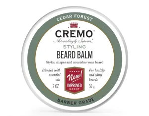 Cremo Styling Beard Balm, Cedar Forest, 2 oz (Pack of 12)