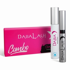 DABALASH Waterproof Combo – Professional Eyelash & Brow Growth Serum   Waterproof Mascara – Promotes the Appearance of Naturally Longer, Fuller & Thicker Lashes   Brows – 0.18 oz & 0.45 oz