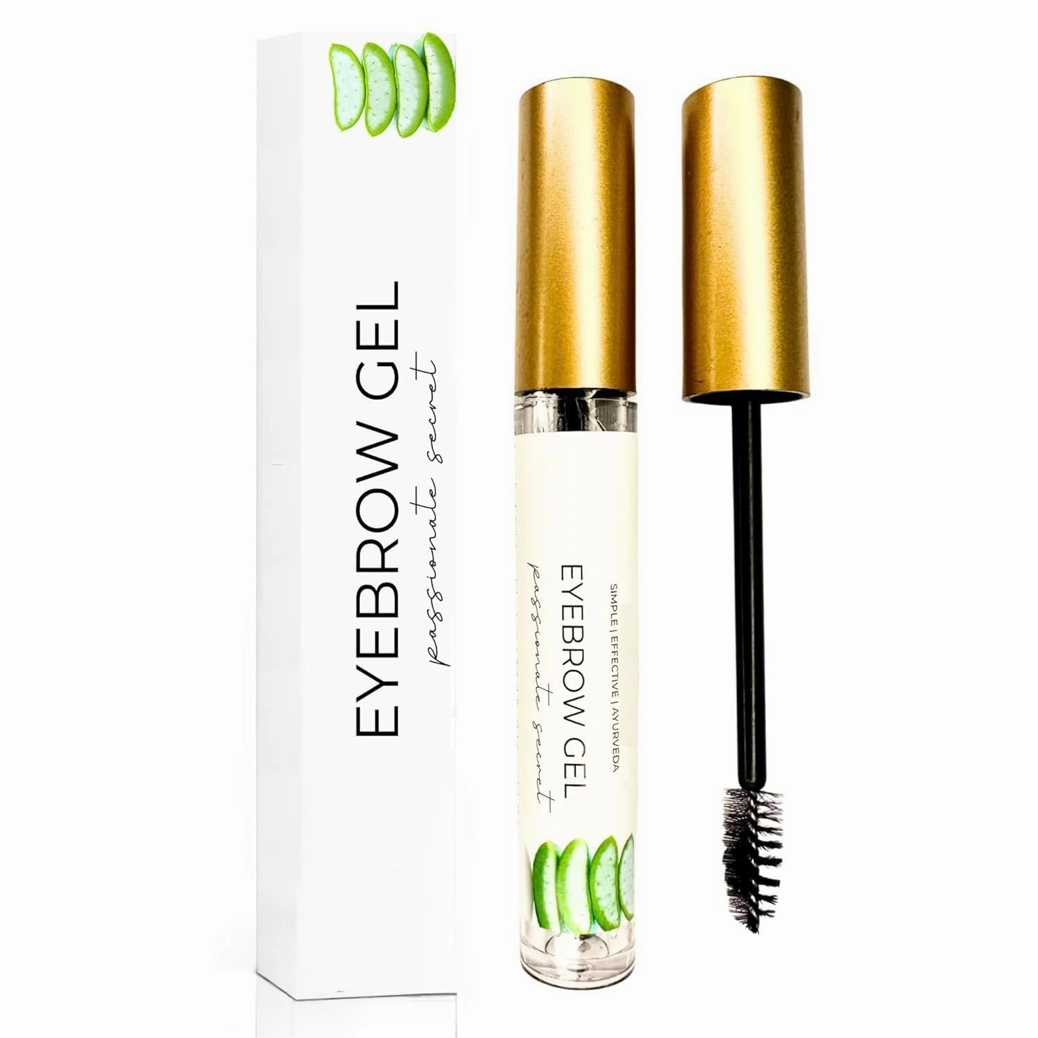 DBE Eyebrow Gel with Brush, Transparent Mascara Waterproof, Fixer & Shaper, Clear Eye Brow Set Gel for Women, Enhancer, Organic and Natural,5 Gm.
