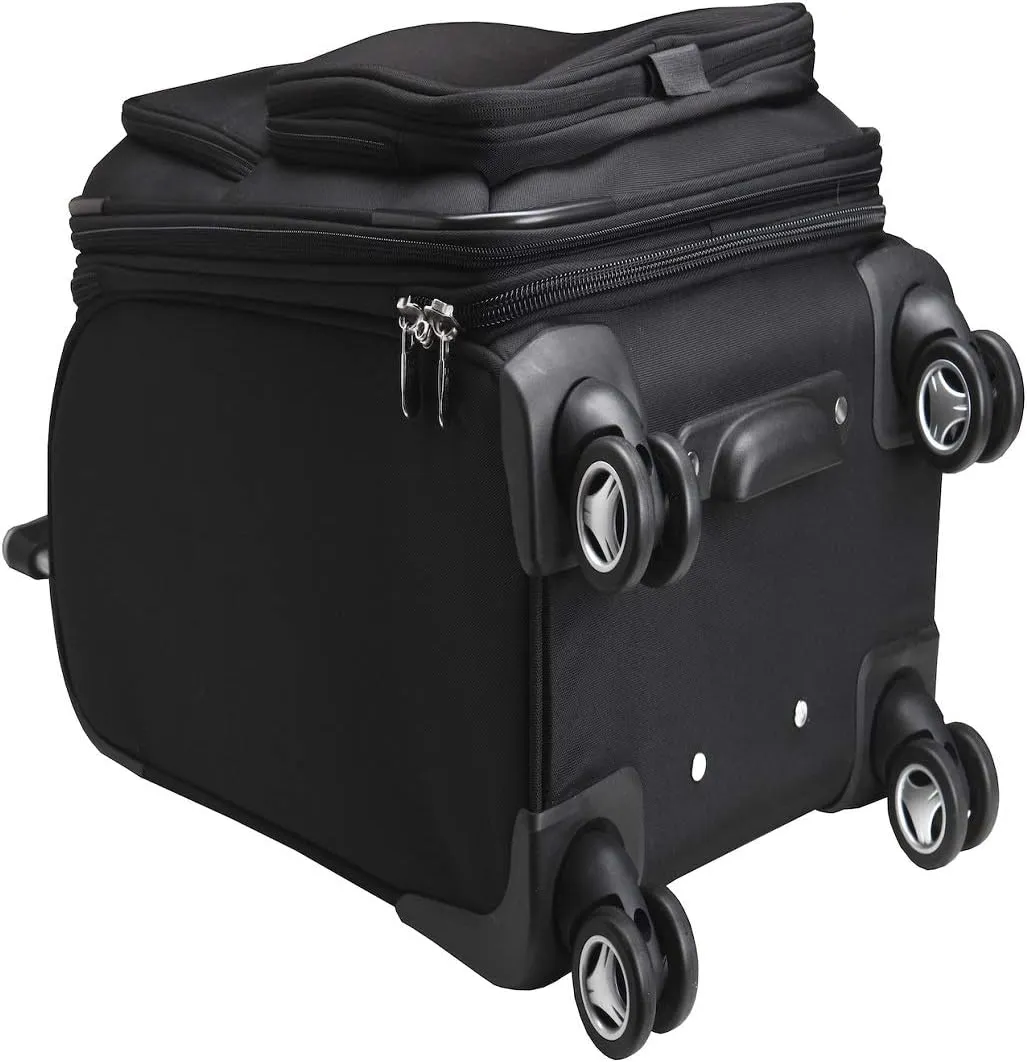 Denco NCAA Domestic Carry-On Spinner, 20-Inch, Black