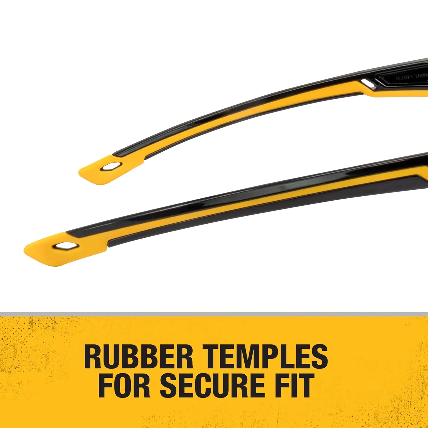 DEWALT DPG110 Chisel Unisex Trim-Fit Half Frame Protective Eyewear, Black Frame Smoke Lens