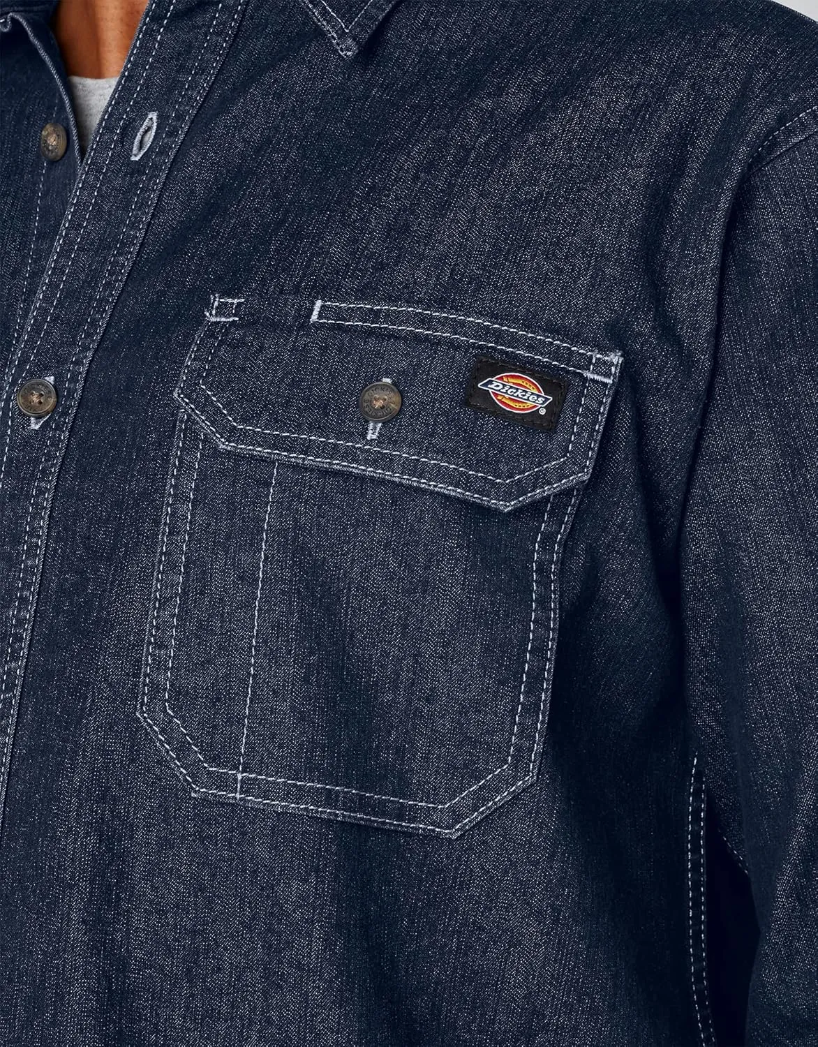Dickies Men's Flex Denim Long Sleeve Shirt
