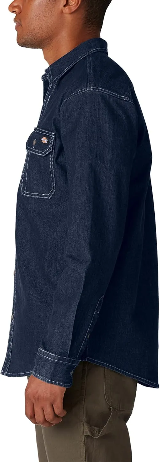 Dickies Men's Flex Denim Long Sleeve Shirt