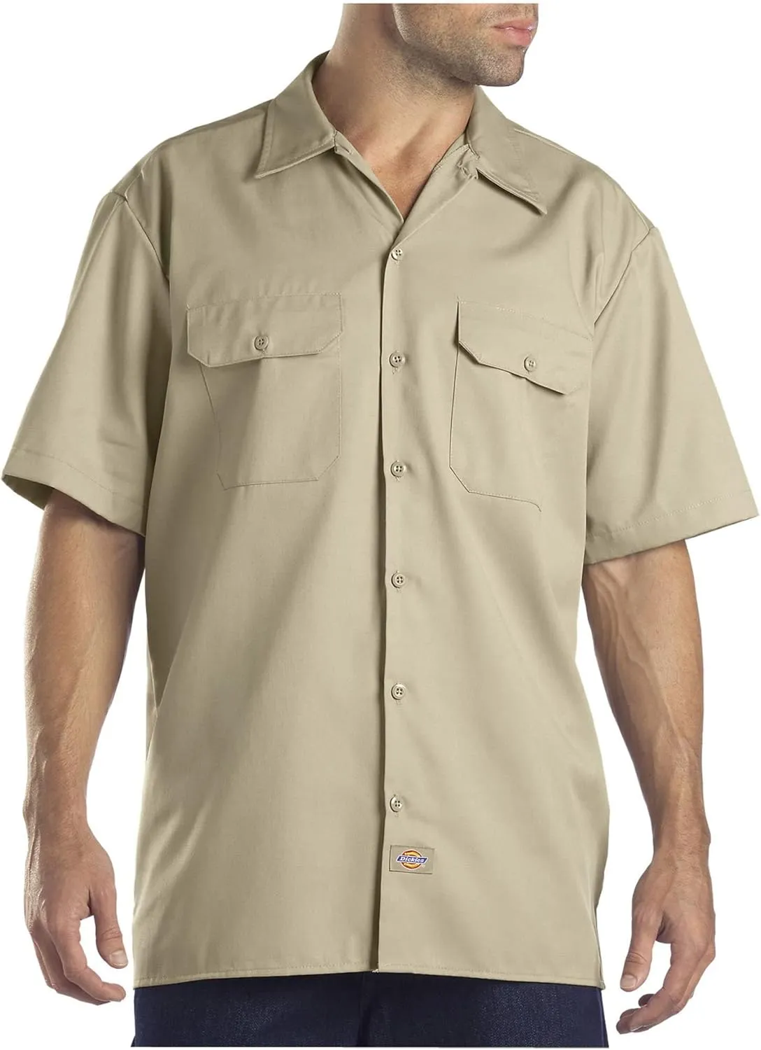 Dickies mens Flex Relaxed Fit Short Sleeve Work Shirt