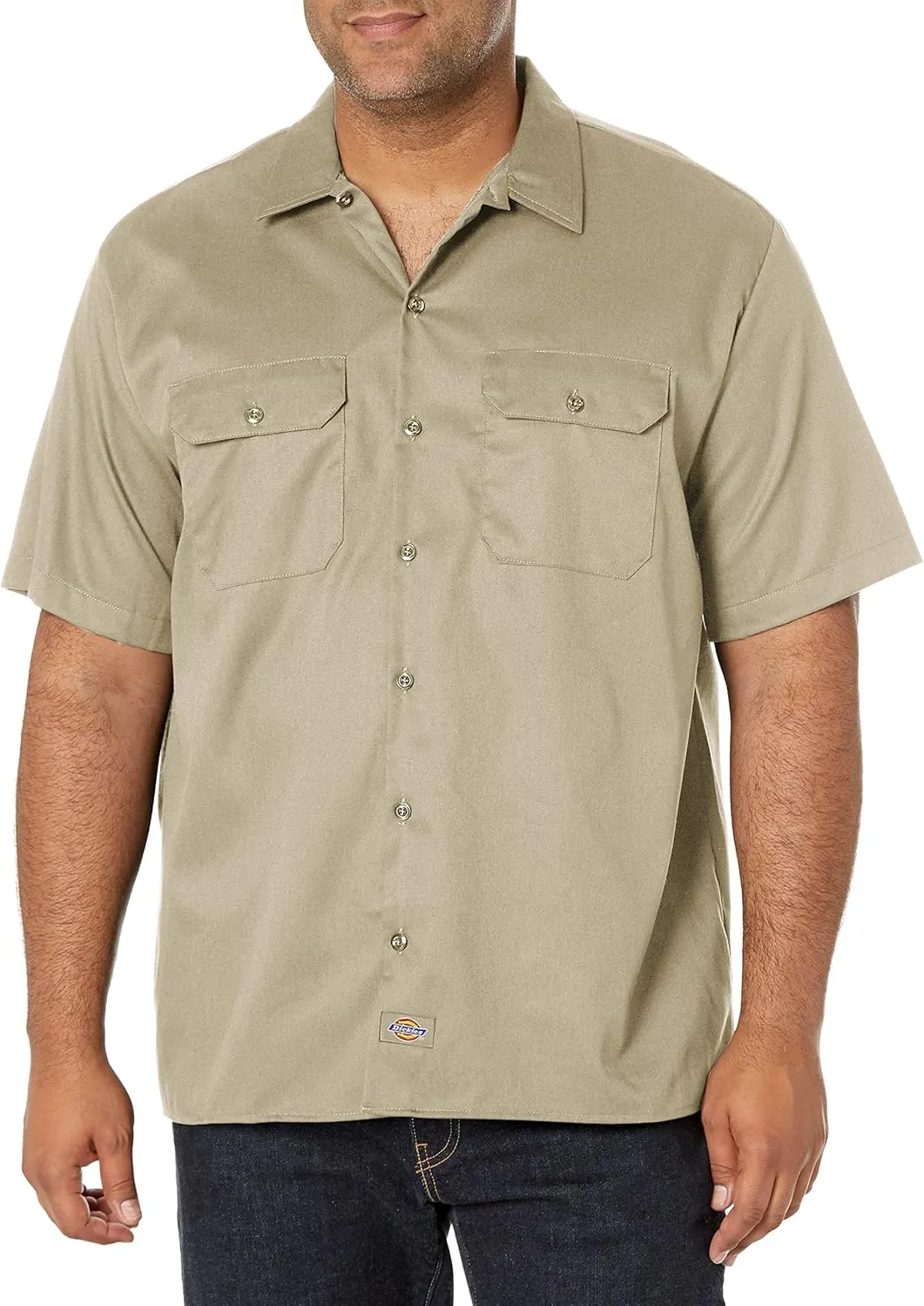 Dickies mens Flex Relaxed Fit Short Sleeve Work Shirt