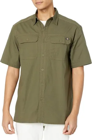 Dickies Men's Short Sleeve Ripstop Work Shirt