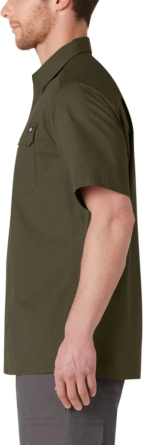 Dickies Men's Short Sleeve Ripstop Work Shirt