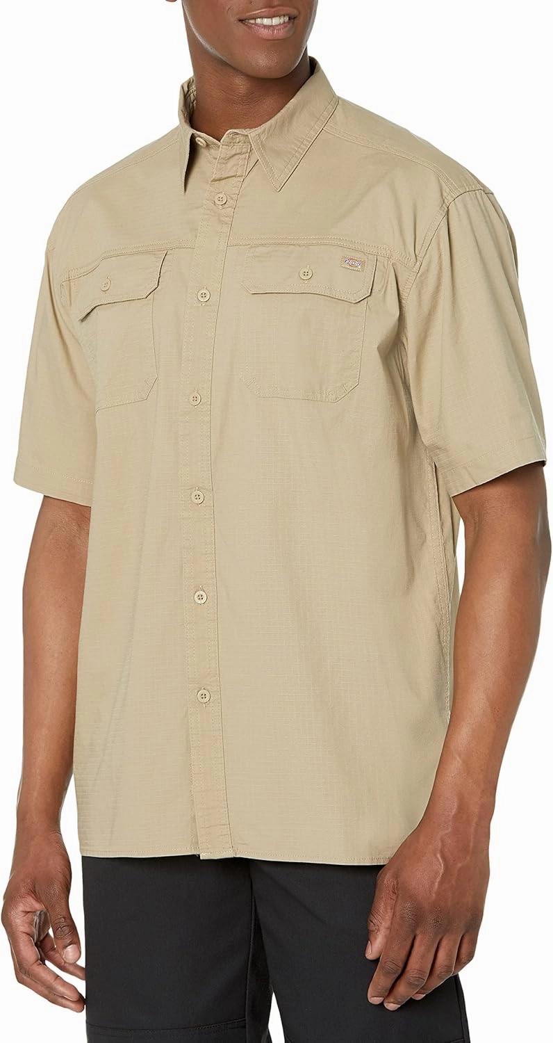 Dickies Men's Flex Short Sleeve Ripstop Shirt