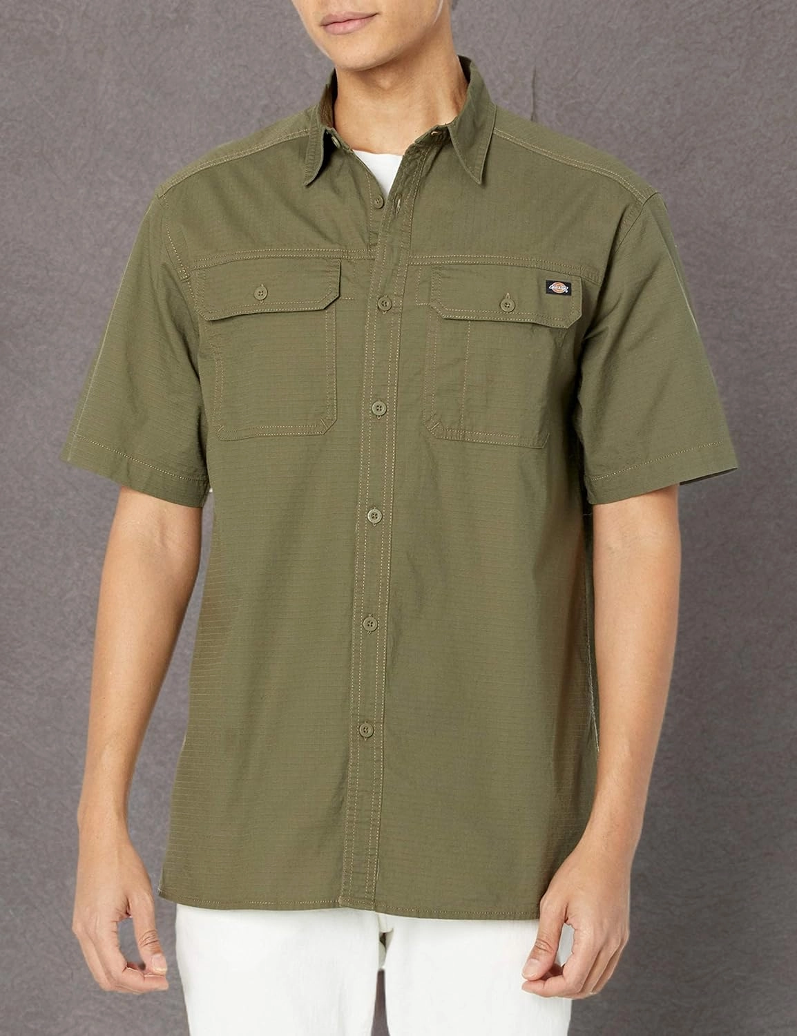 Dickies Men's Short Sleeve Ripstop Work Shirt