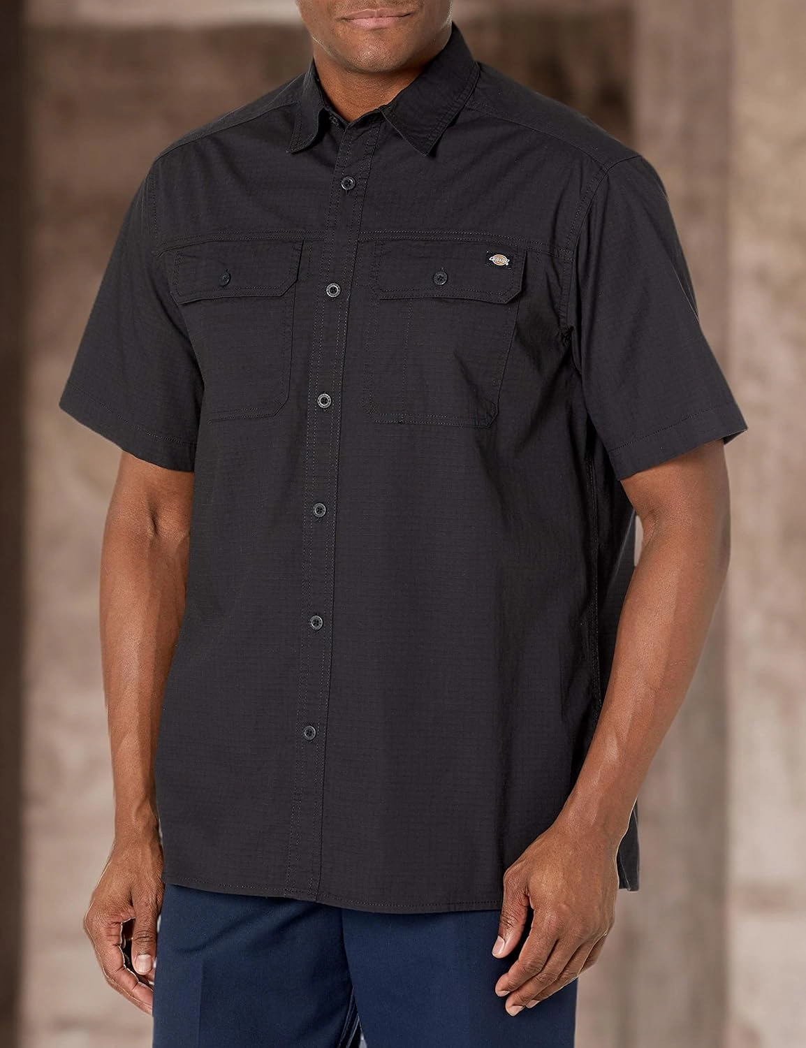 Dickies Men's Short Sleeve Ripstop Work Shirt