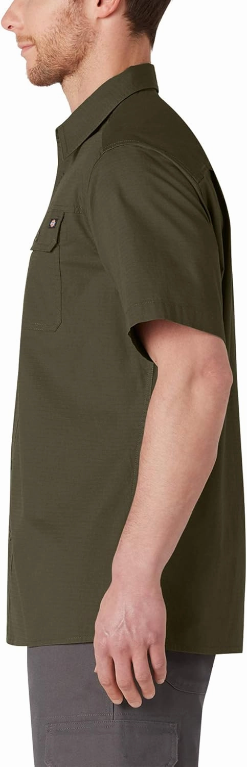 Dickies Men's Short Sleeve Ripstop Work Shirt