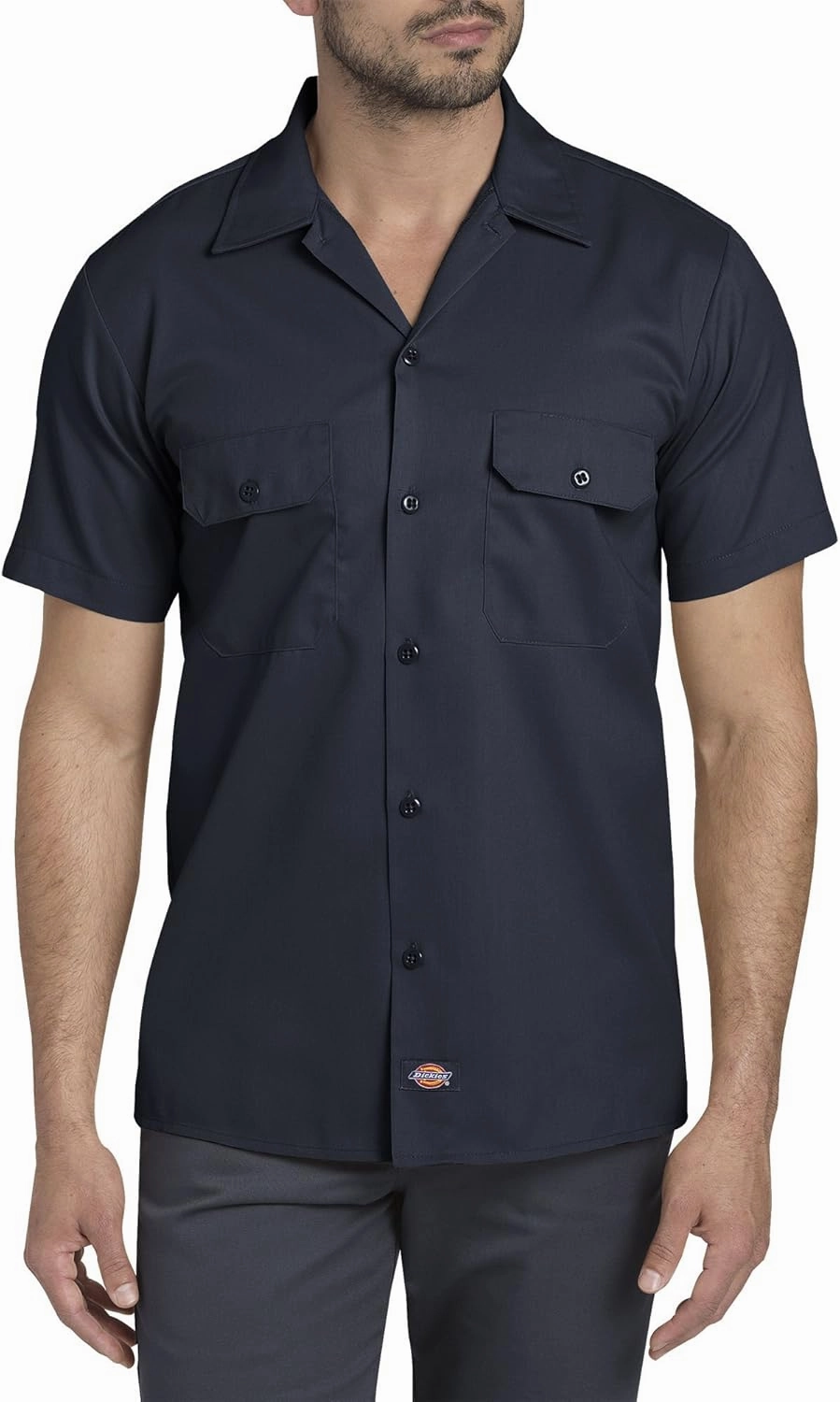 Dickies Men's Slim Fit Short Sleeve Work Shirt