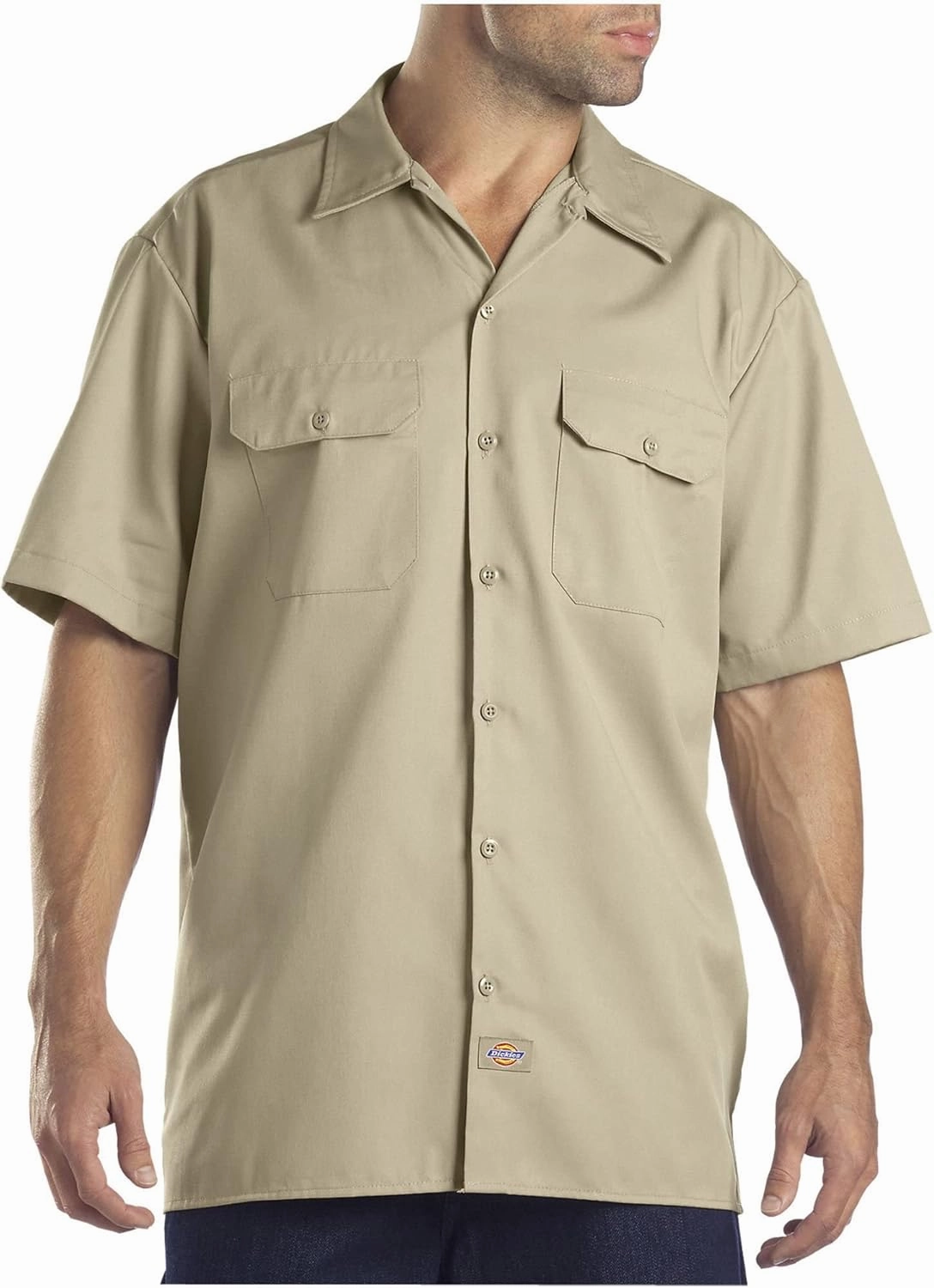 Dickies mens Flex Relaxed Fit Short Sleeve Work Shirt