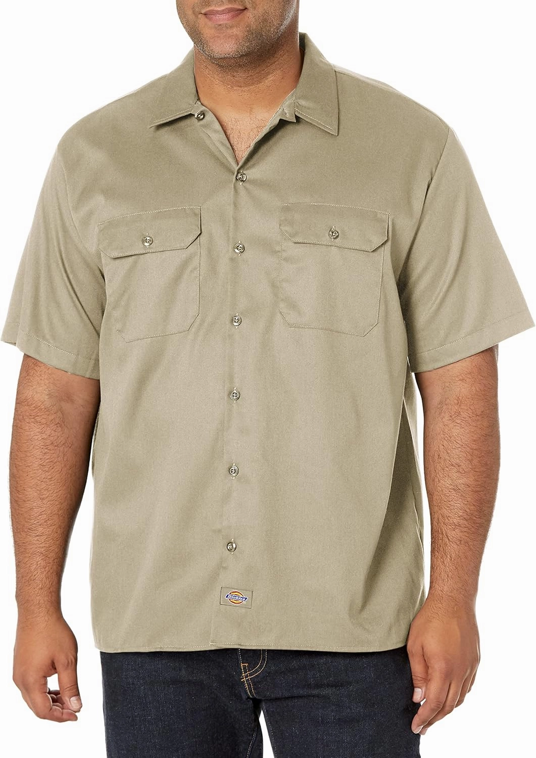 Dickies mens Flex Relaxed Fit Short Sleeve Work Shirt