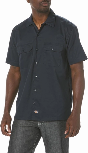 Dickies mens Flex Relaxed Fit Short Sleeve Work Shirt