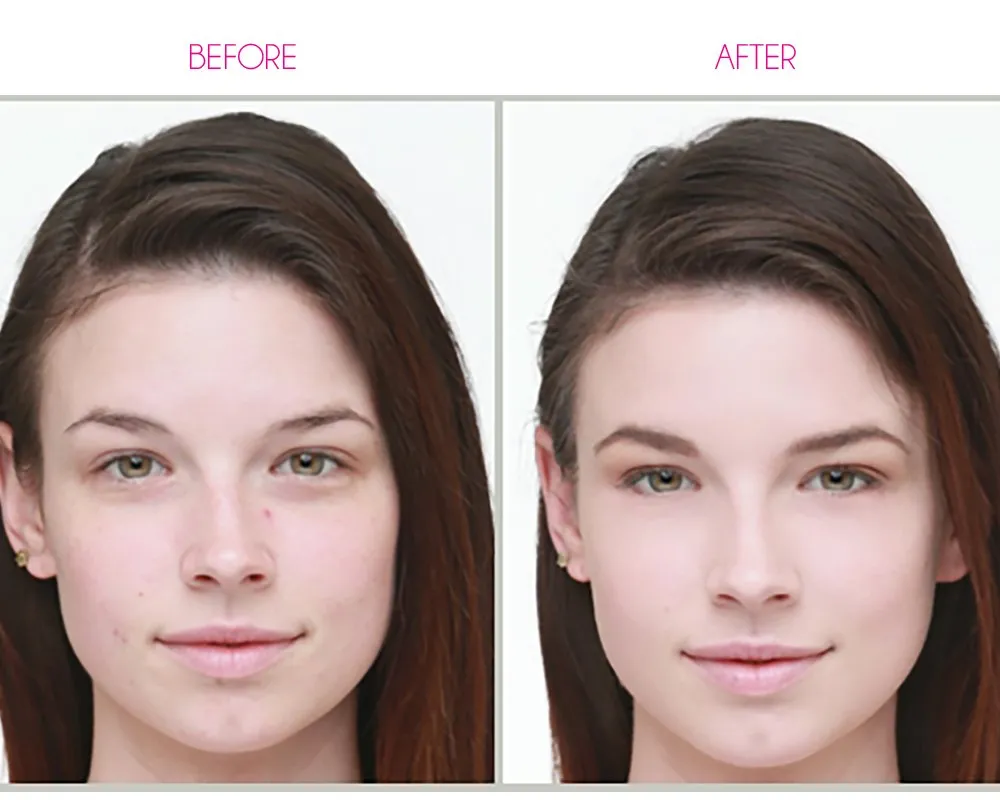 Dinair Airbrush Makeup Foundation | Golden Tan | GLAMOUR: Natural, Light coverage, Matte 1/2 oz.
