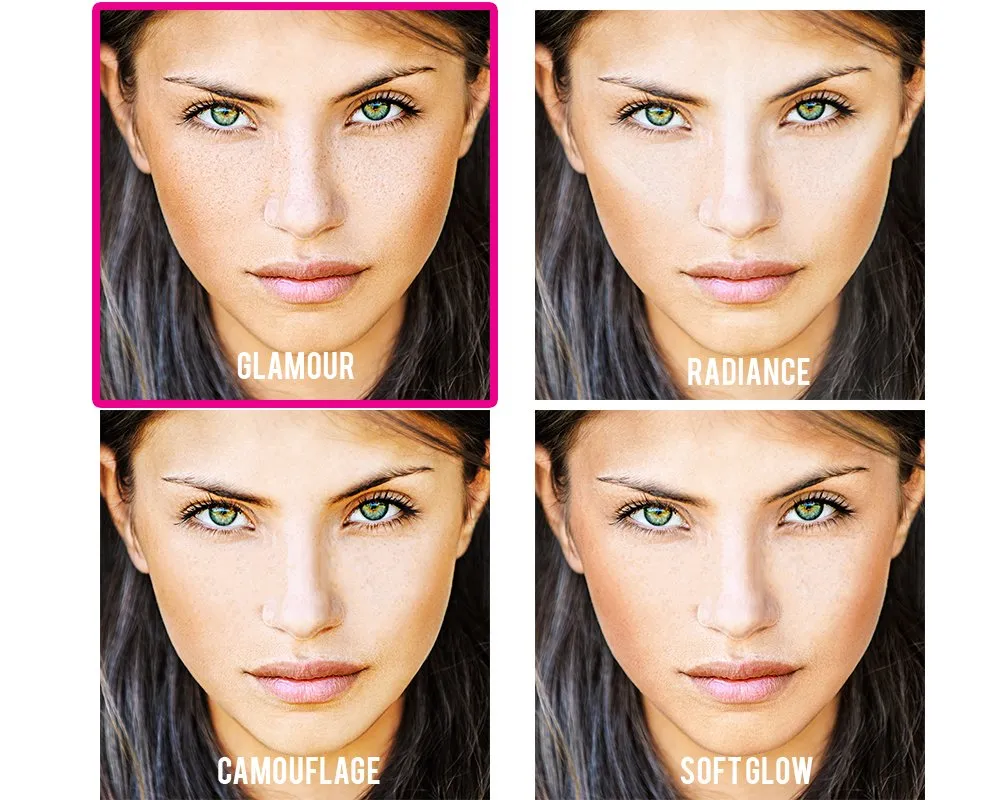 Dinair Airbrush Makeup Foundation | Golden Tan | GLAMOUR: Natural, Light coverage, Matte 1/2 oz.