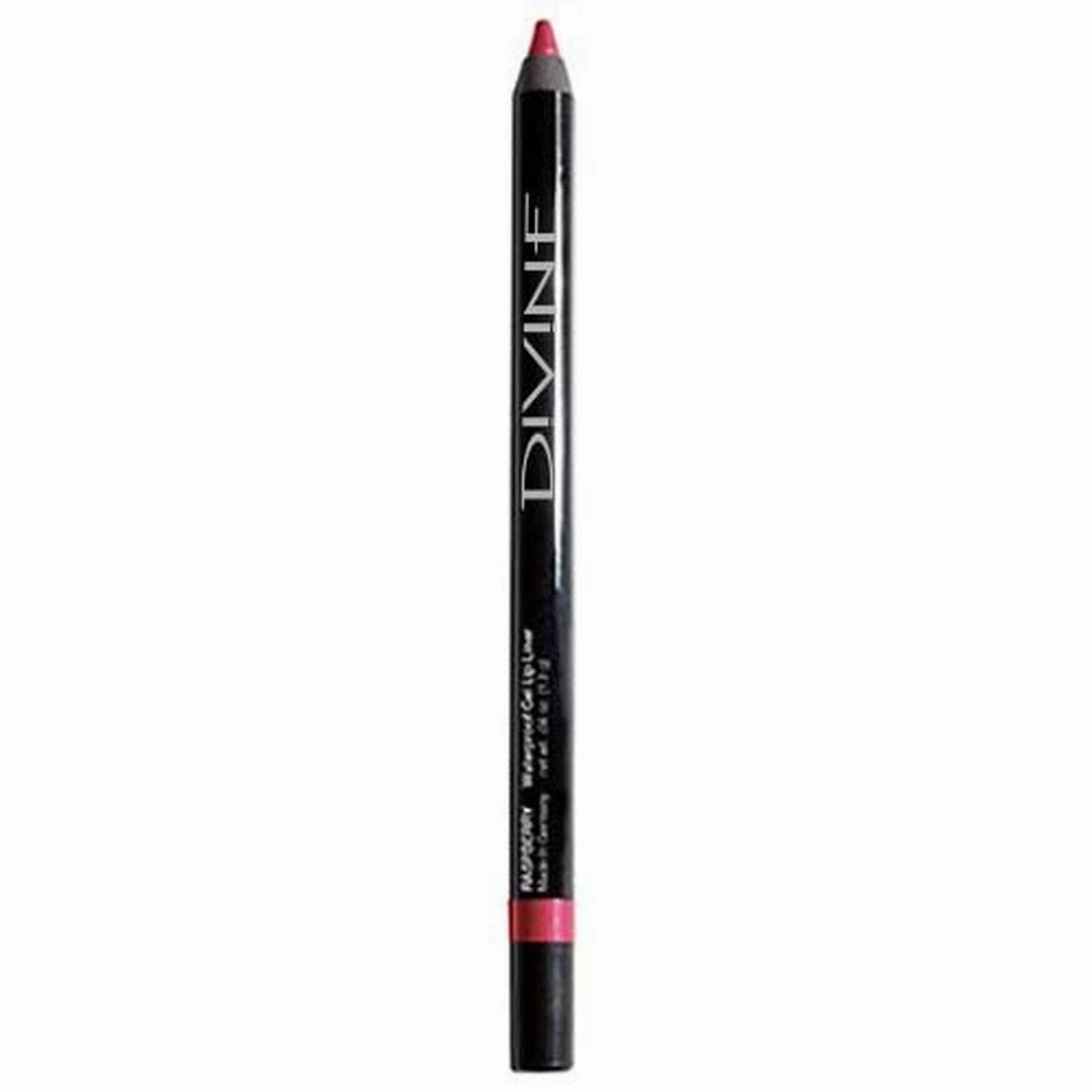 Divine Skin & Cosmetics - Lip Liner Pencil - Waterproof Gel Lip Liner - Kiss Proof, Highly Pigmented Gel Lip Liner - Raspberry