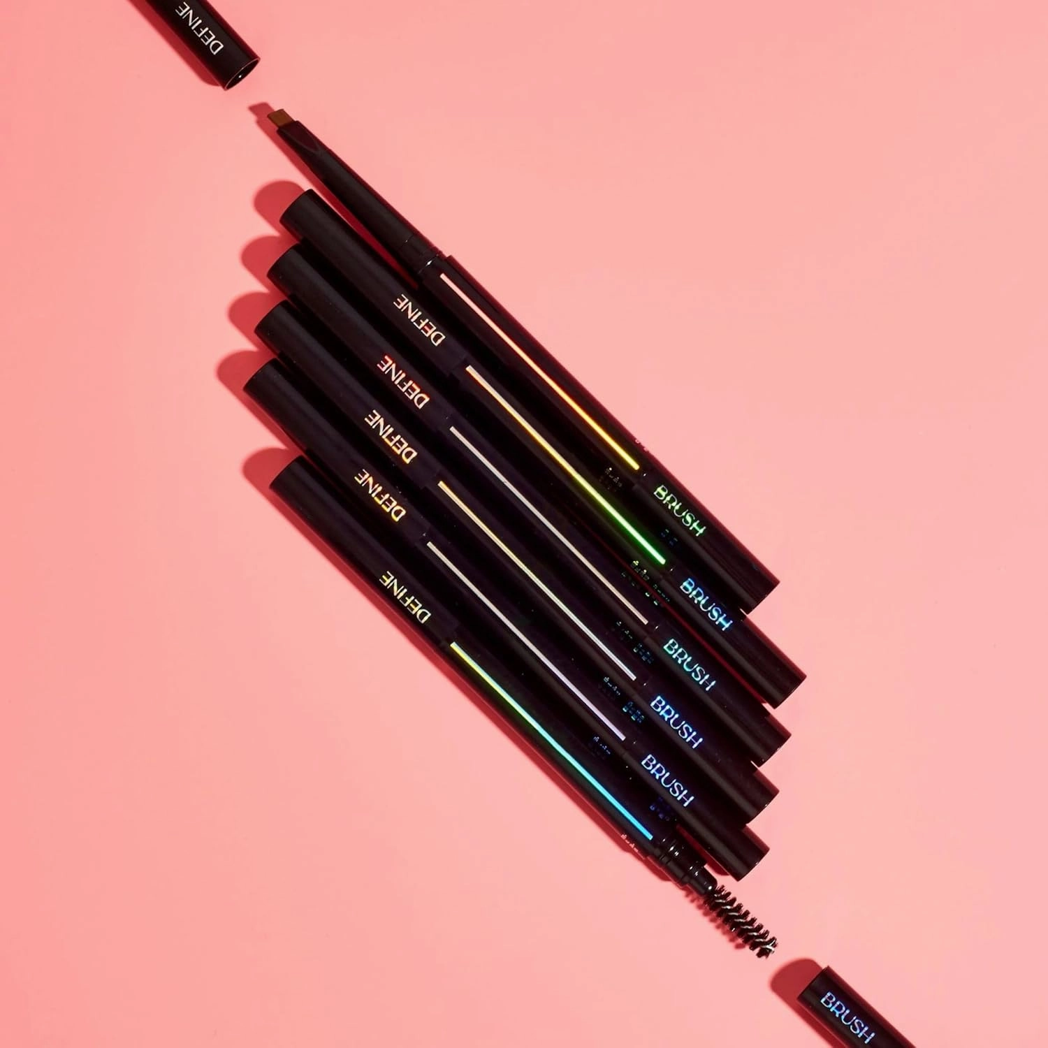 Divinely Defined Precision Eyebrow Pencil & Brush | THICK Grey | Precision Tip & Spoolie for Shaping Perfect Brows