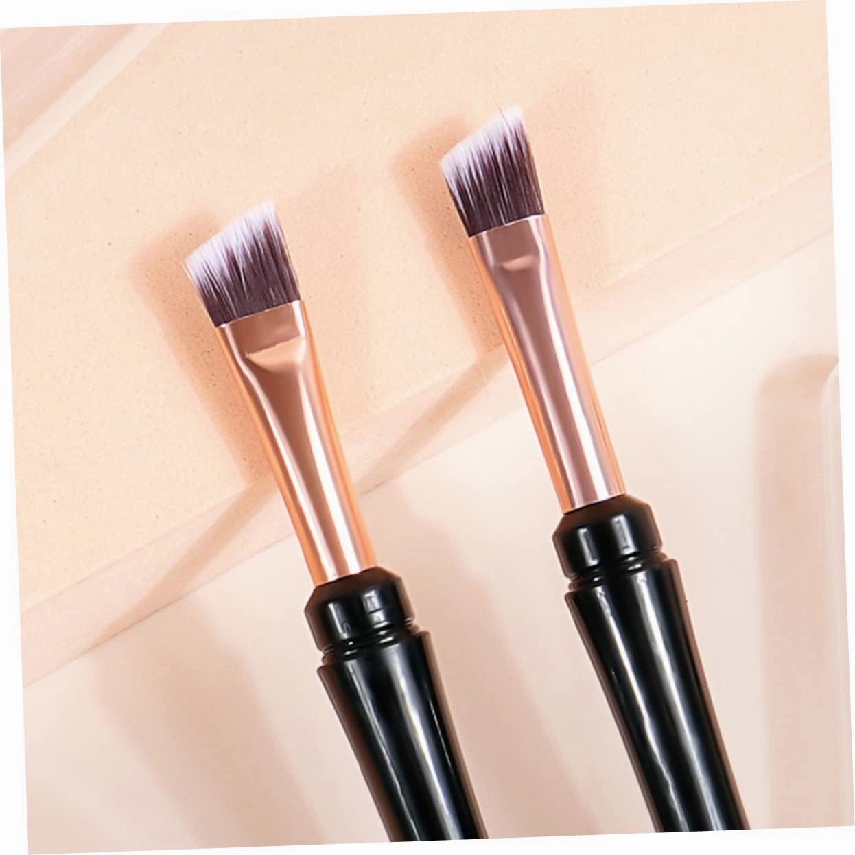 DOITOOL 2sets Eyebrow Makeup Brush Dual Head for Precision for Beauty Needs 10pcs*2