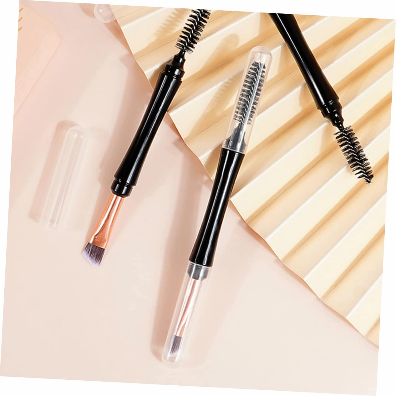 DOITOOL 2sets Eyebrow Makeup Brush Dual Head for Precision for Beauty Needs 10pcs*2
