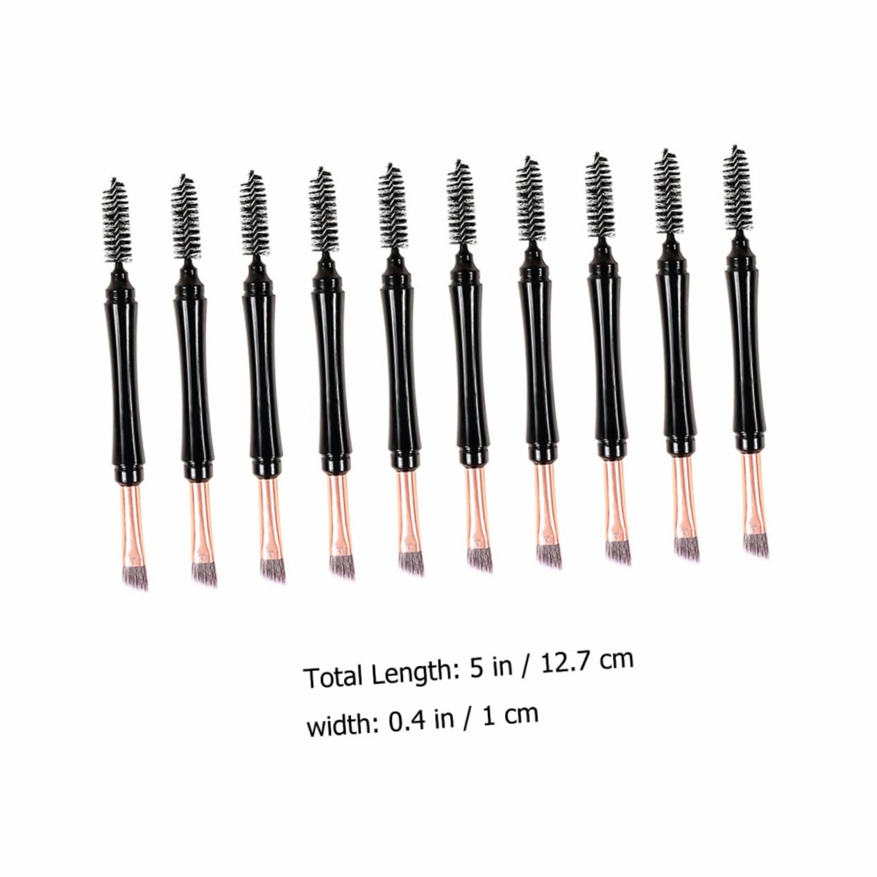 DOITOOL 2sets Eyebrow Makeup Brush Dual Head for Precision for Beauty Needs 10pcs*2