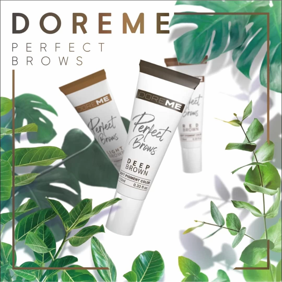 Doreme Perfect Brows Black Brown Permanent Makeup Microblading Brow Pigment Micropigmentation
