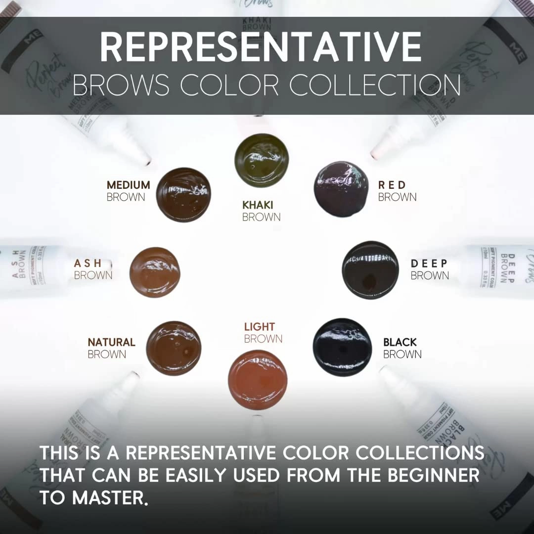 Doreme Perfect Brows Black Brown Permanent Makeup Microblading Brow Pigment Micropigmentation