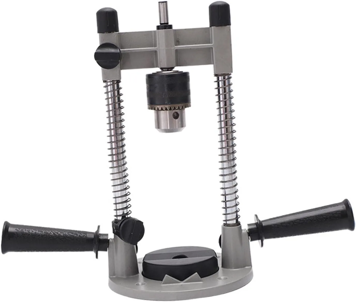 Drill Press Stand, Multi Angle Drill Guide Attachment with 8mm Chuck, 45 Degree Adjustable Angle Drill Holder for 1/2in 1/4in or 3/8in Drills