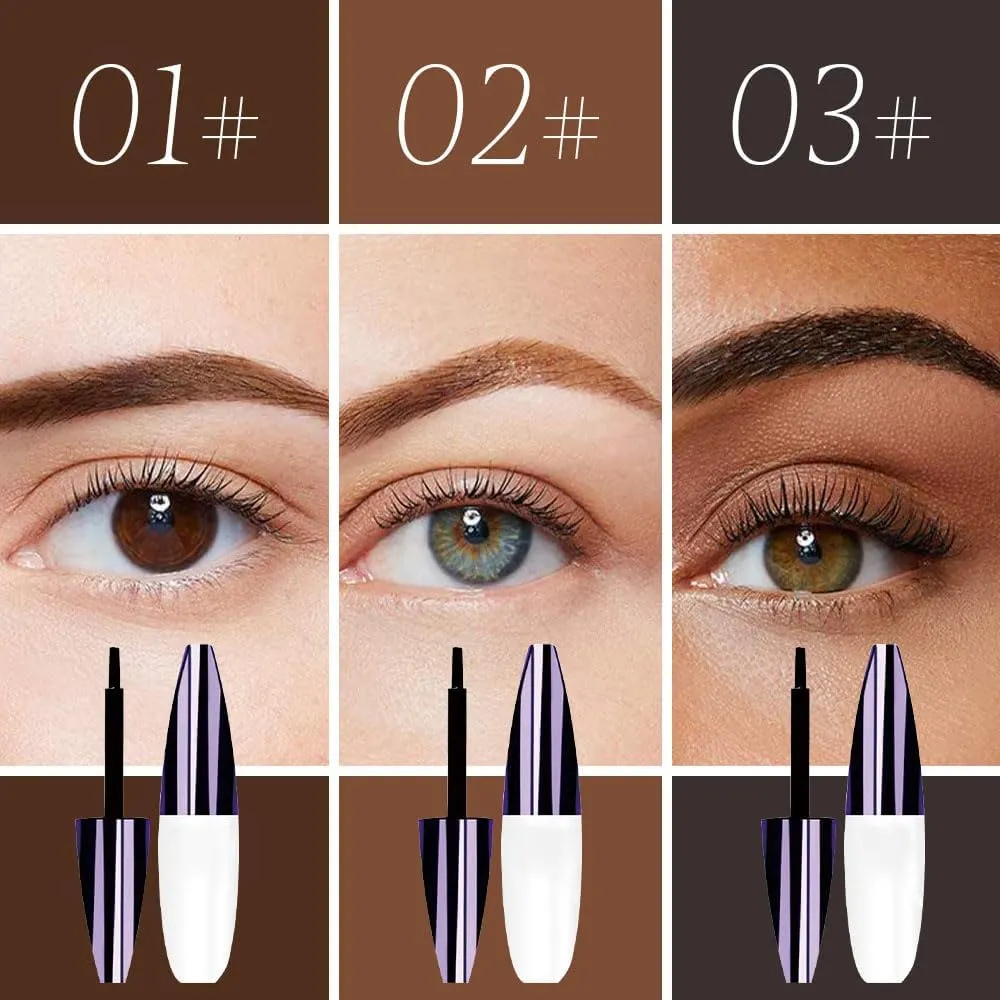 Easy Peel-Off Eyebrow Gel, 2025 New Tattoo Eyebrow Gel Easy Peel Off for Women, Upgrade Eyebrow Tattoo Peel Off, Transfer-proof Eyebrow Gels Waterproof for All Skin Types (#01)
