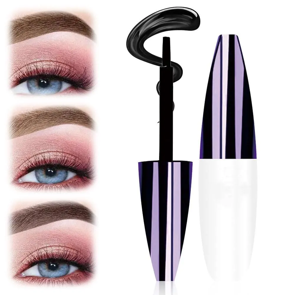 Easy Peel-Off Eyebrow Gel, 2025 Upgrade Tattoo Eyebrow Gel Easy Peel Off, Transfer-proof Eyebrow Tattoo Peel Off, Eyebrow Dye for Women Medium Coverage for All Skin Types (#03)