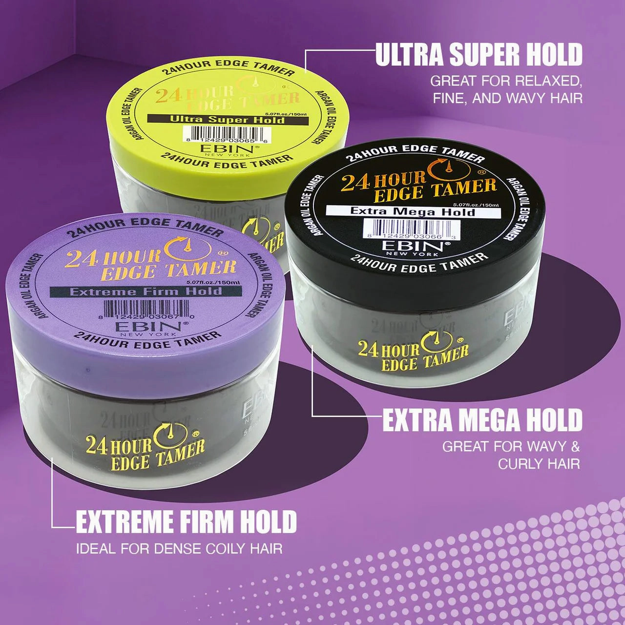 Ebin New York 24 Hour Edge Tamer Extra Mega Hold