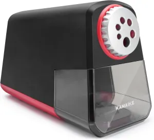 Electric Pencil Sharpener Plug in, 6-Hole Heavy Duty Pencil Sharpener for 6-11mm No.2/Colored Pencils, Fast Sharp Dual Ultra Helical Steel Cutter & 10000 Sharpening Times