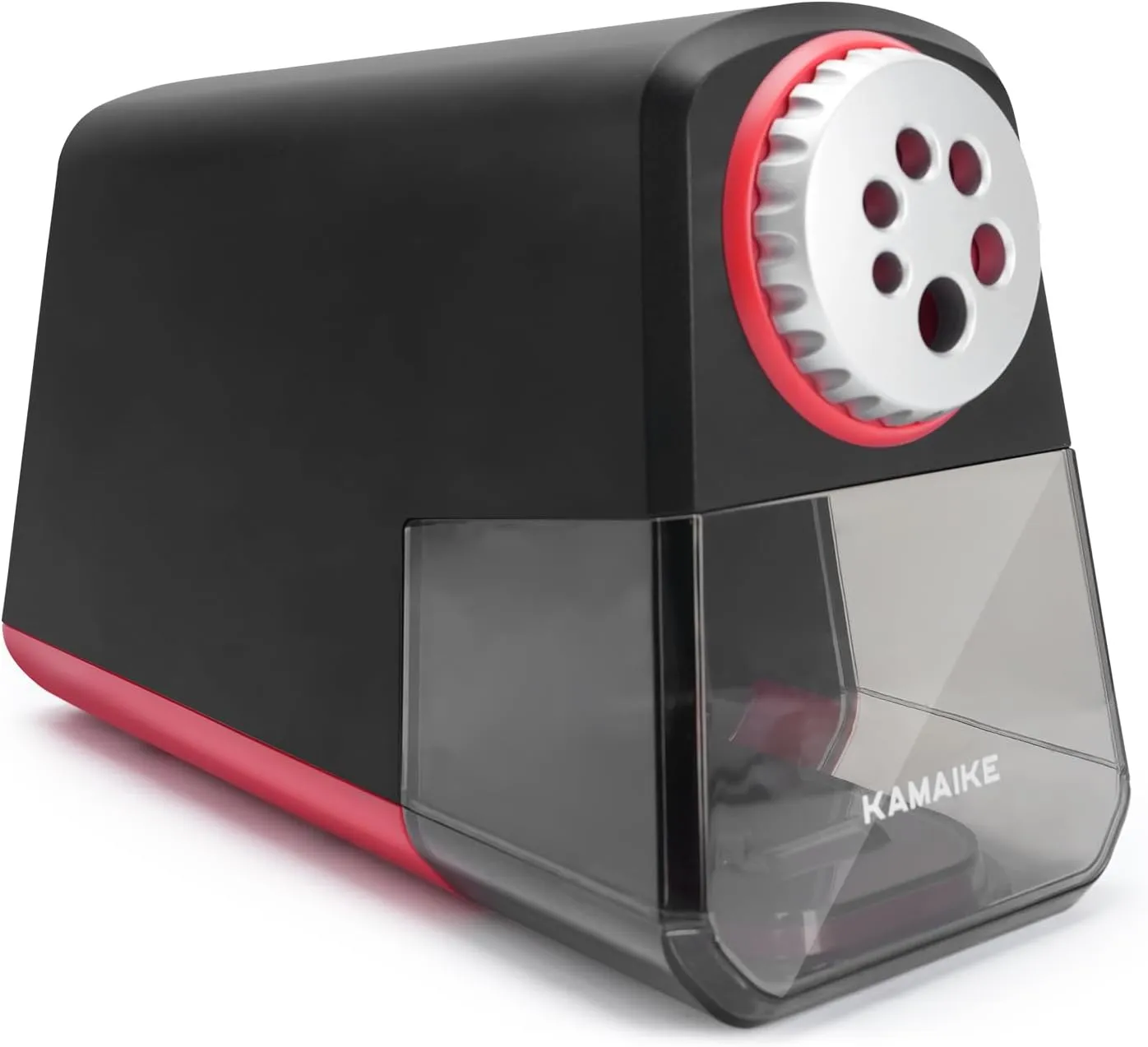 Electric Pencil Sharpener Plug in, 6-Hole Heavy Duty Pencil Sharpener for 6-11mm No.2/Colored Pencils, Fast Sharp Dual Ultra Helical Steel Cutter & 10000 Sharpening Times