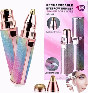 Electric Eyebrow Razor, Nose Trimmer, Nasal Hair Remover, Epilator Eyebrows Lip Fuzz, Remover Shavers Clippers Epilators Hair Removal for Women Sensitive Beauty Accessories Tools