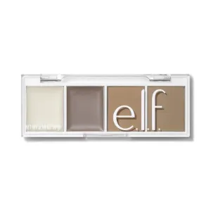 e.l.f. Bite-Size Brow, Mini Brow Quad with Ultra-Pigmented Waxes & Powders, Eyebrow Grooming & Makeup Kit, Taupe, 0.14 Oz