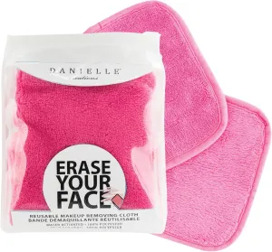 ERASE YOUR FACE Chemical-Free Makeup Removing Facial Cloth, Pink