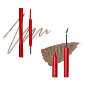 espoir Eyebrow Makeup Duo｜Balance Pencil #Classic Brown   Color Fixing Cara #Taupe｜Easy and quick｜Longlasting Color with no smudge｜Korean Eyebrow Makeup