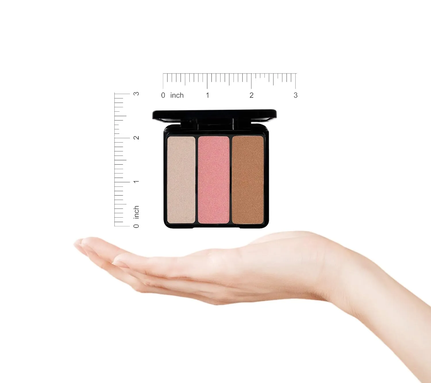 EVE PEARL Blush Trio Blush Palette Everyday Natural Looking Long Lasting Makeup Vitamin E Skincare- Bronzing Highlighter
