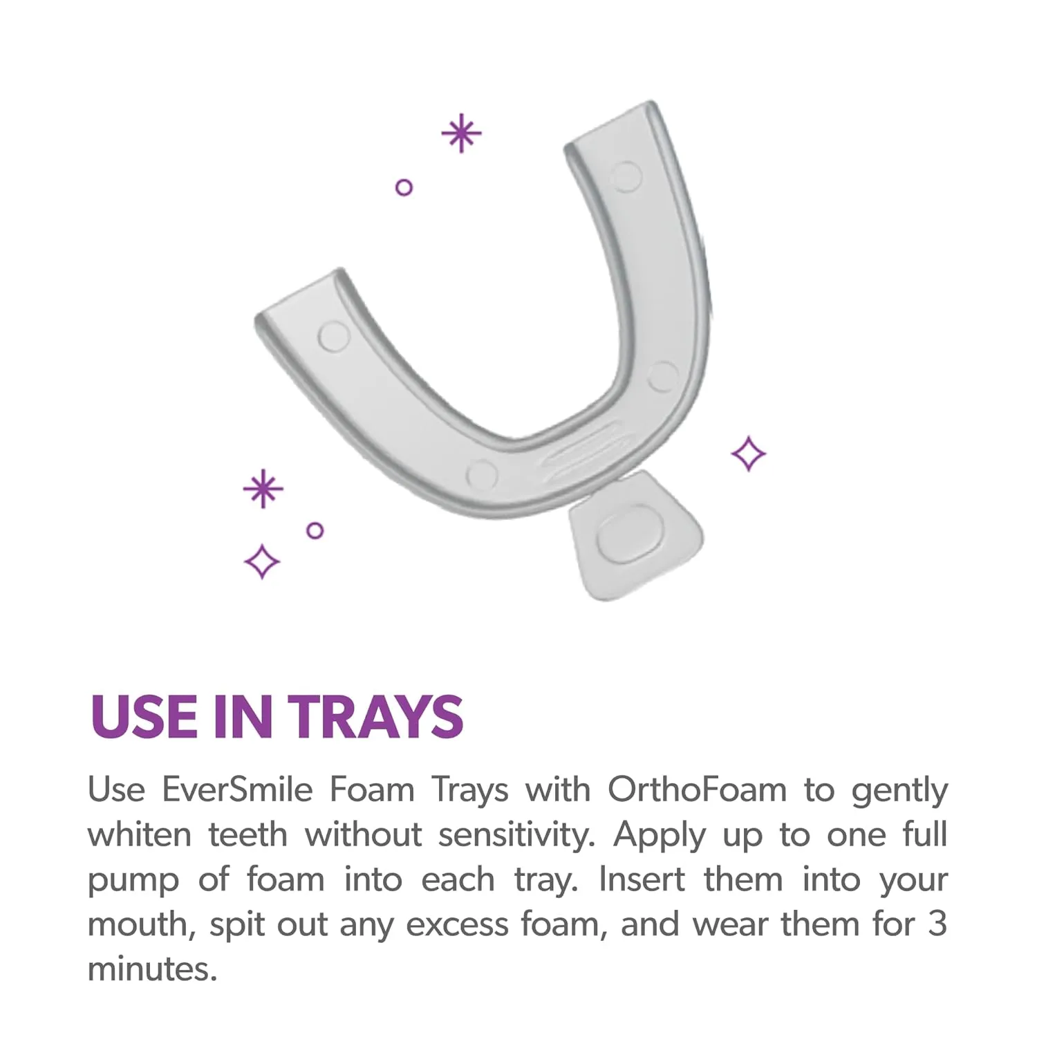 EverSmile OrthoFoam Braces Cleaner — Travel Size – Brushable Foam Whitens Teeth, Eliminates Bacteria, Fights Plaque and Bad Breath – Cleans Under Metal, Ceramic, Clear Brackets and Wires – 25ml(4 Pk)