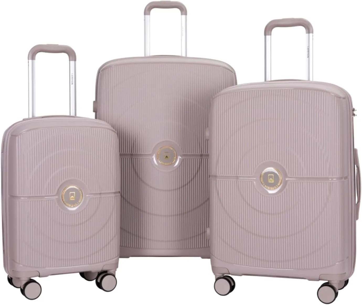 Expandable Hardshell Suitcase Double Spinner Wheels PP Luggage Sets Lightweight Durable Suitcase with TSA Lock,3-Piece Set (20/24/28),Black-NEW SKU W284P197041/W284P197039 (Greige   Polypropylene-1)